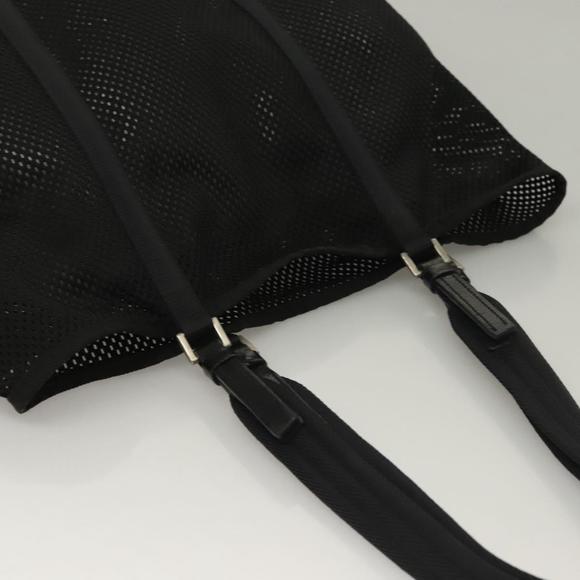 PRADA Tote Bag Nylon Black Silver Auth bs28227 - Picture 6 of 16